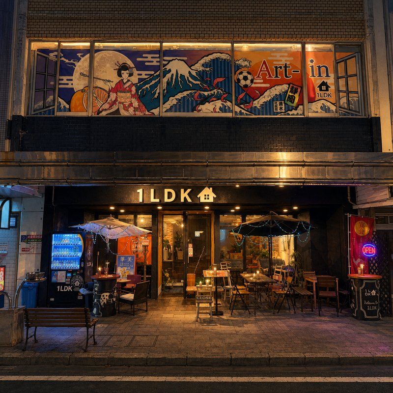 1LDKのイラスト