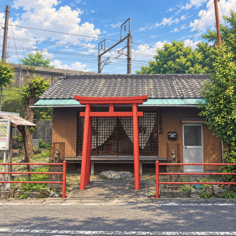 和物所稲荷神社のイラスト