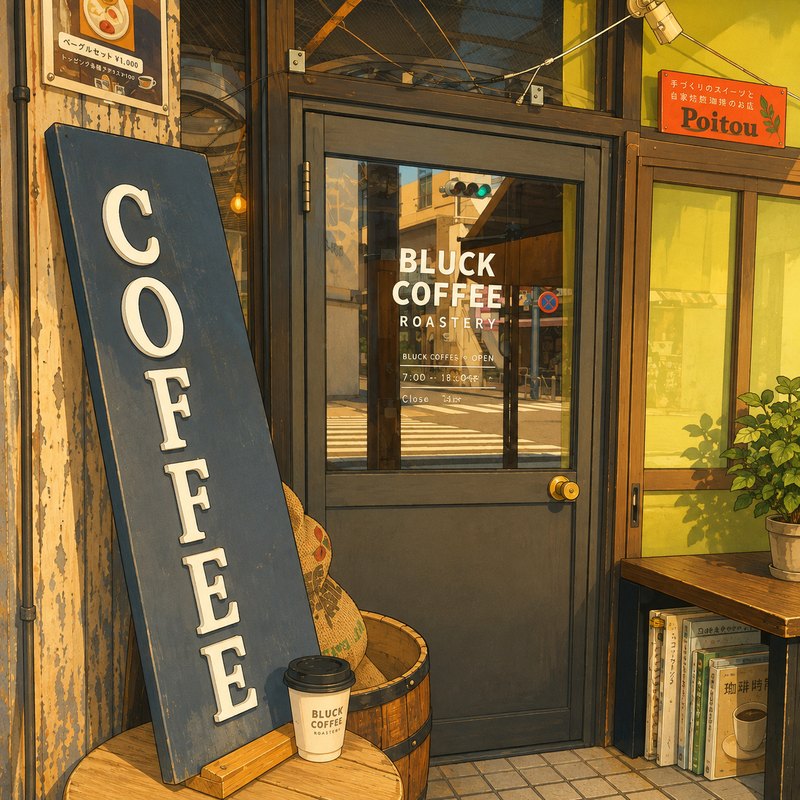 BLUCK COFFEE ROASTERYのイラスト