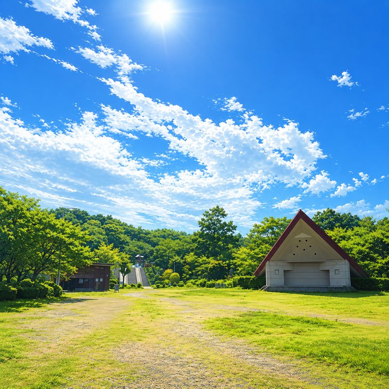 船越堤公園のイラスト