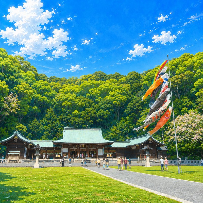 護国神社のイラスト