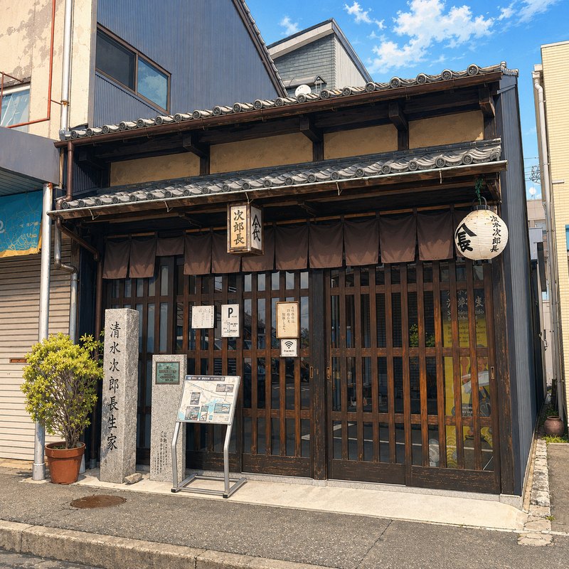 清水次郎長生家のイラスト