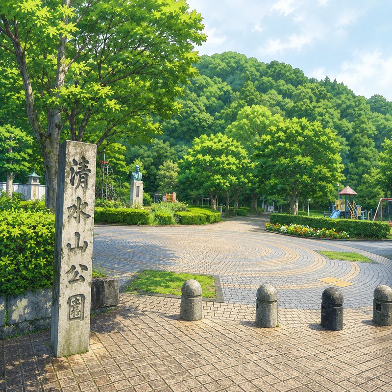 清水山公園のイラスト