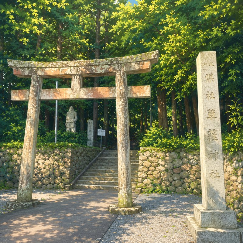 草薙神社のイラスト