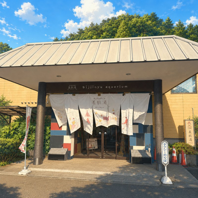おふろcafe bijinyuのイラスト