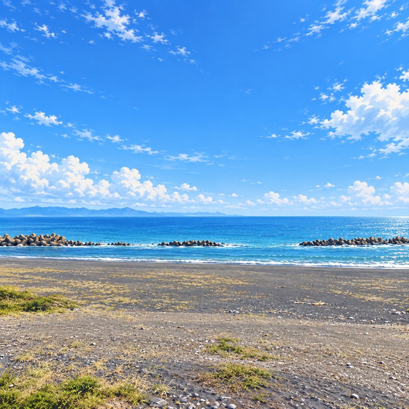 大浜海岸のイラスト