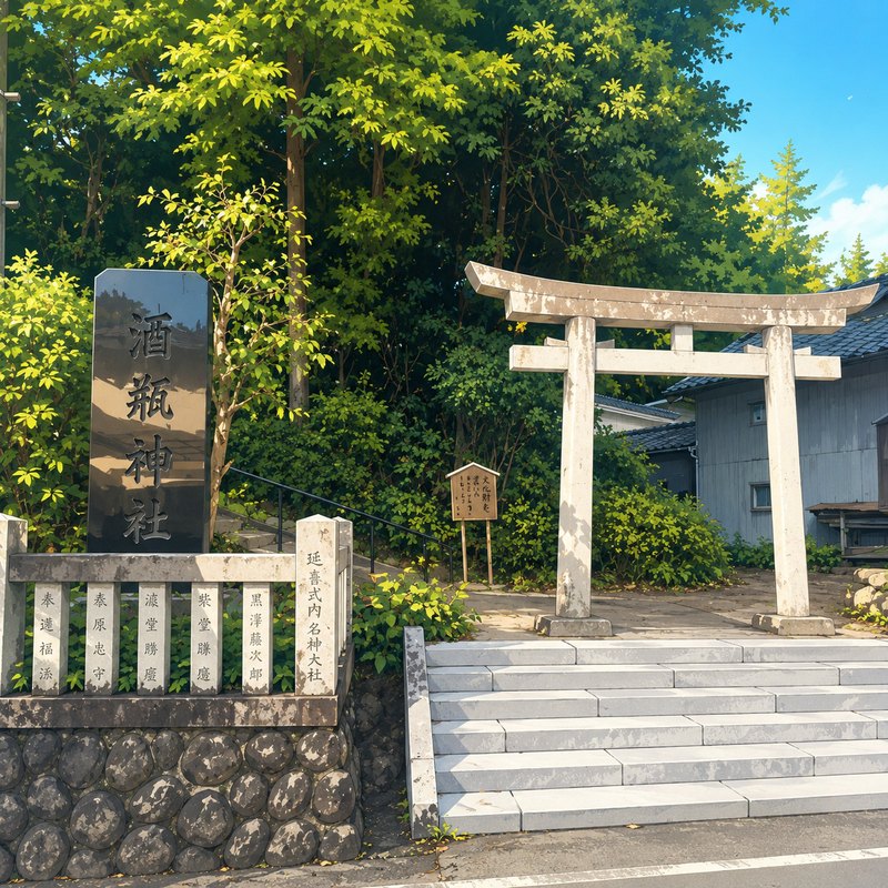 酒瓶神社のイラスト