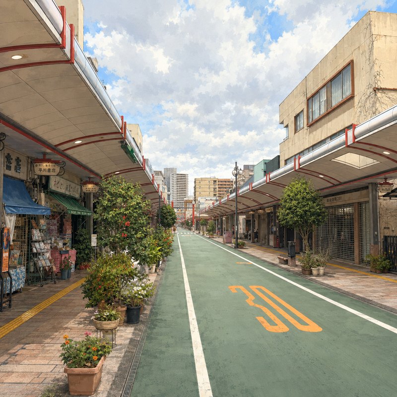 浅間通り商店街のイラスト