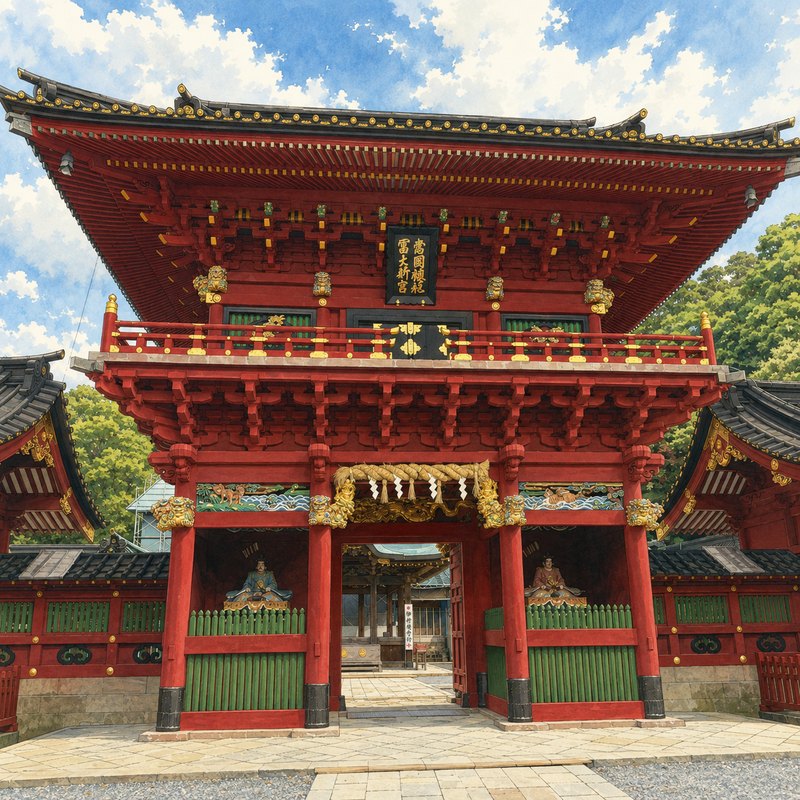 静岡浅間神社のイラスト