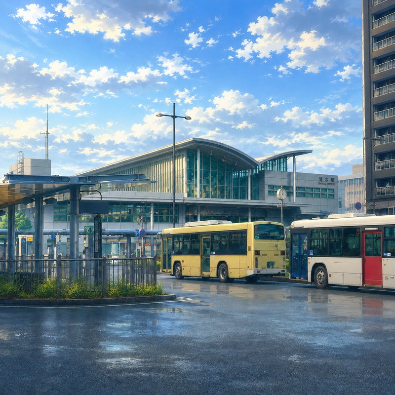 JR清水駅のイラスト