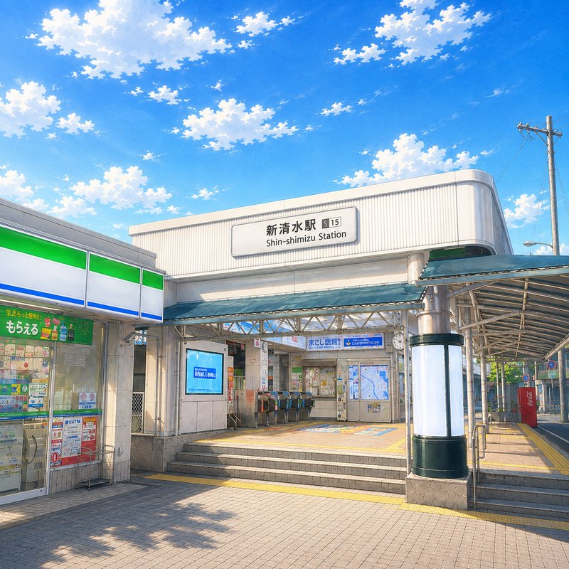 新清水駅のイラスト
