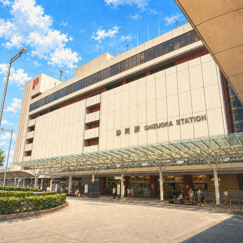 静岡駅北口のイラスト