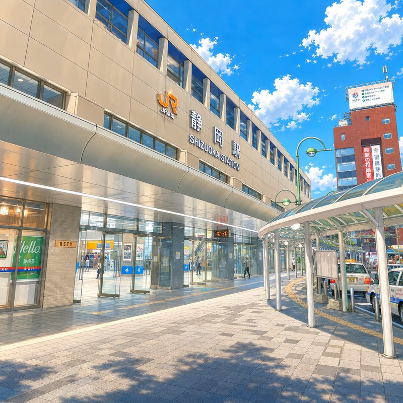 静岡駅南口のイラスト