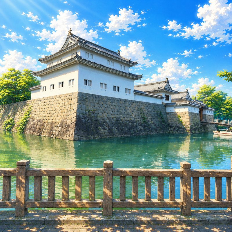 駿府城公園のイラスト