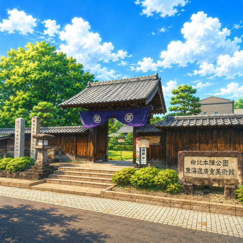 由比本陣公園のイラスト